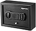 Amazon Basics Small Slim Desk Drawer Security Safe with Programmable Electronic Keypad, Secure Quick Access, 0.1 Cubic Feet, Black, 11.8'W x 8.6'D x 4.4'H