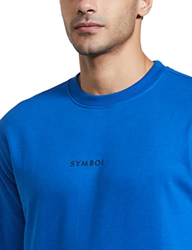 Image of Amazon Brand - Symbol Men Cotton Rich Light Weight Crew Neck Sweatshirt (Regular Fit)