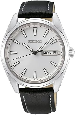SEIKO Analogue SUR447P1, negroblanco, tira, NegroBlanco, Tira