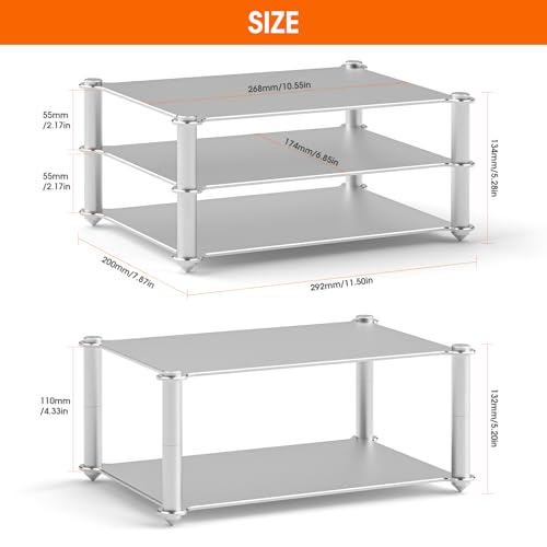 Rack de rangement modulaire ventilé CNC pour amplificateur et DAC - 5