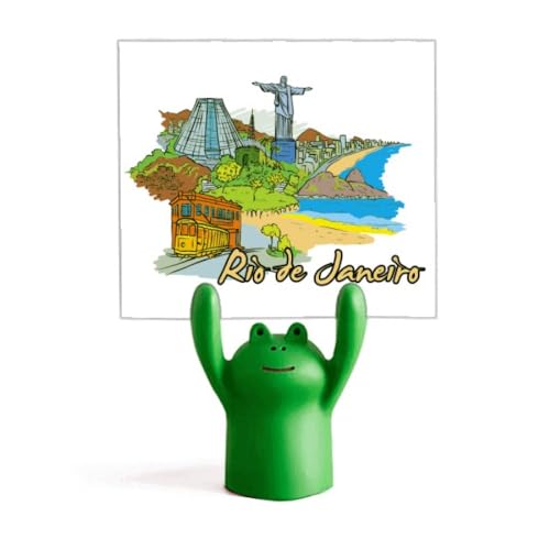 Porte-mémo grenouille Brésil Rio de Janeiro support photo original de table