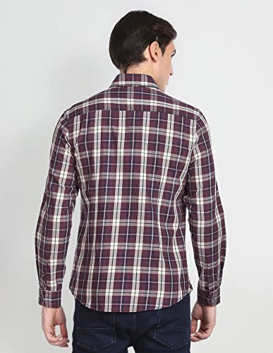 Image of U.S. Polo ASSN. Men's Cotton Regular Fit Tartan Check Twill Casual Shirt