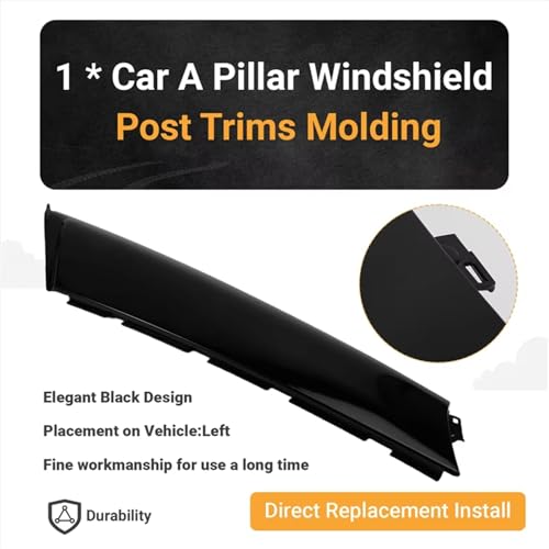 Moldura de ventana y pilar A para MINI Cooper S JCW F56 2014-2024, panel de parabrisas exterior 3