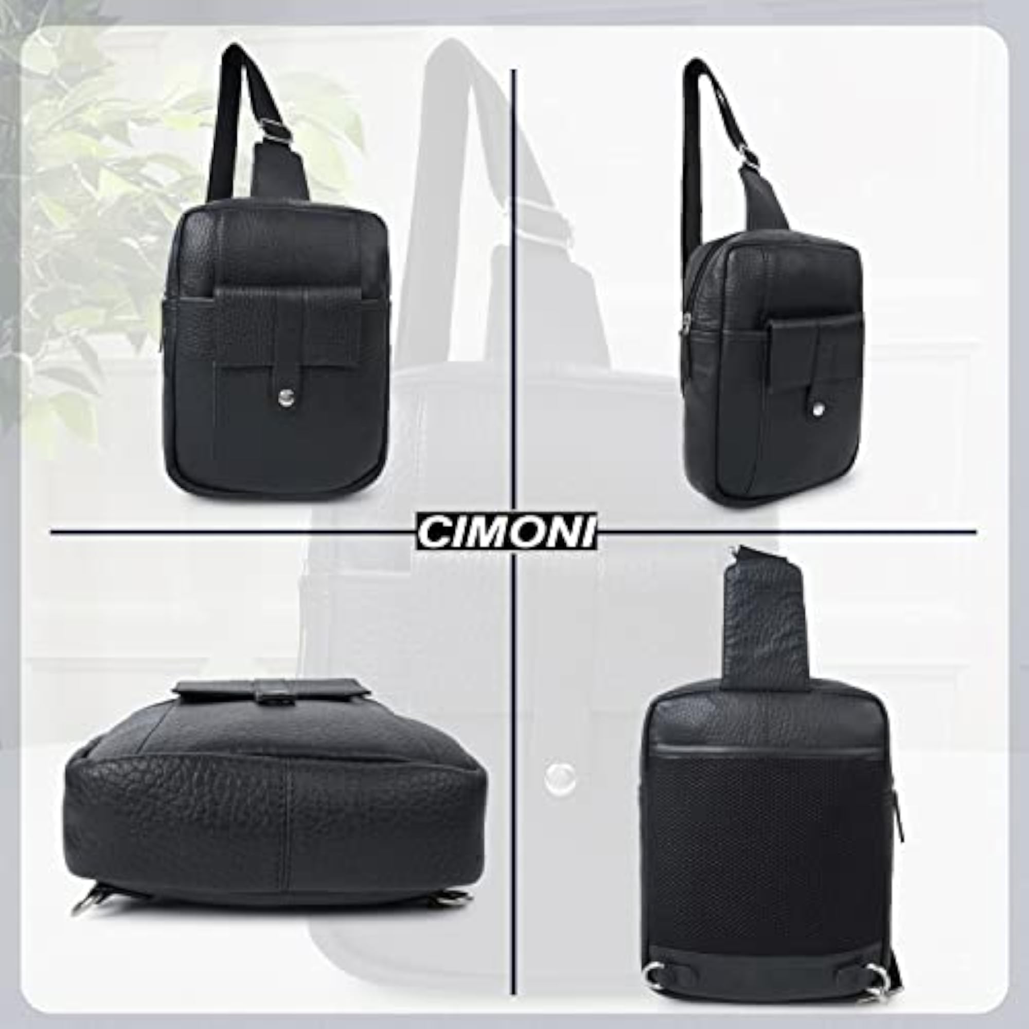 Women's Premium Genuine Leather Sling Bag, Stylish Design