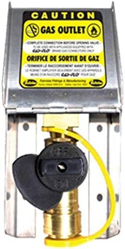 Natural Gas and Propane Outlet, 3/8 Inch, Stainless Steel, Indoor/Outdoor