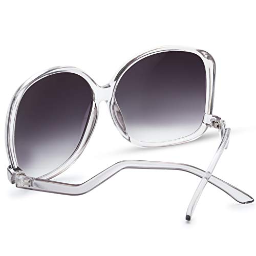 Image of The Fresh Women's Oversized Square Jackie O Cat Eye Hybrid Butterfly Fashion Sunglasses - Exquisite Packaging