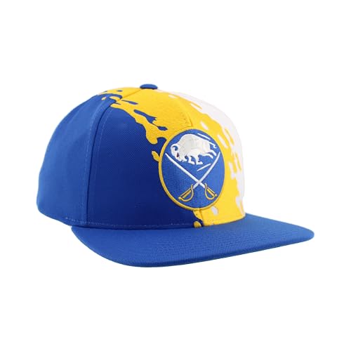 Image of ZHATS NHL Unisex-Adult NHL Officially Licensed Adjustable Snapback Hat Flat Bill Z11 Retro Paintbrush