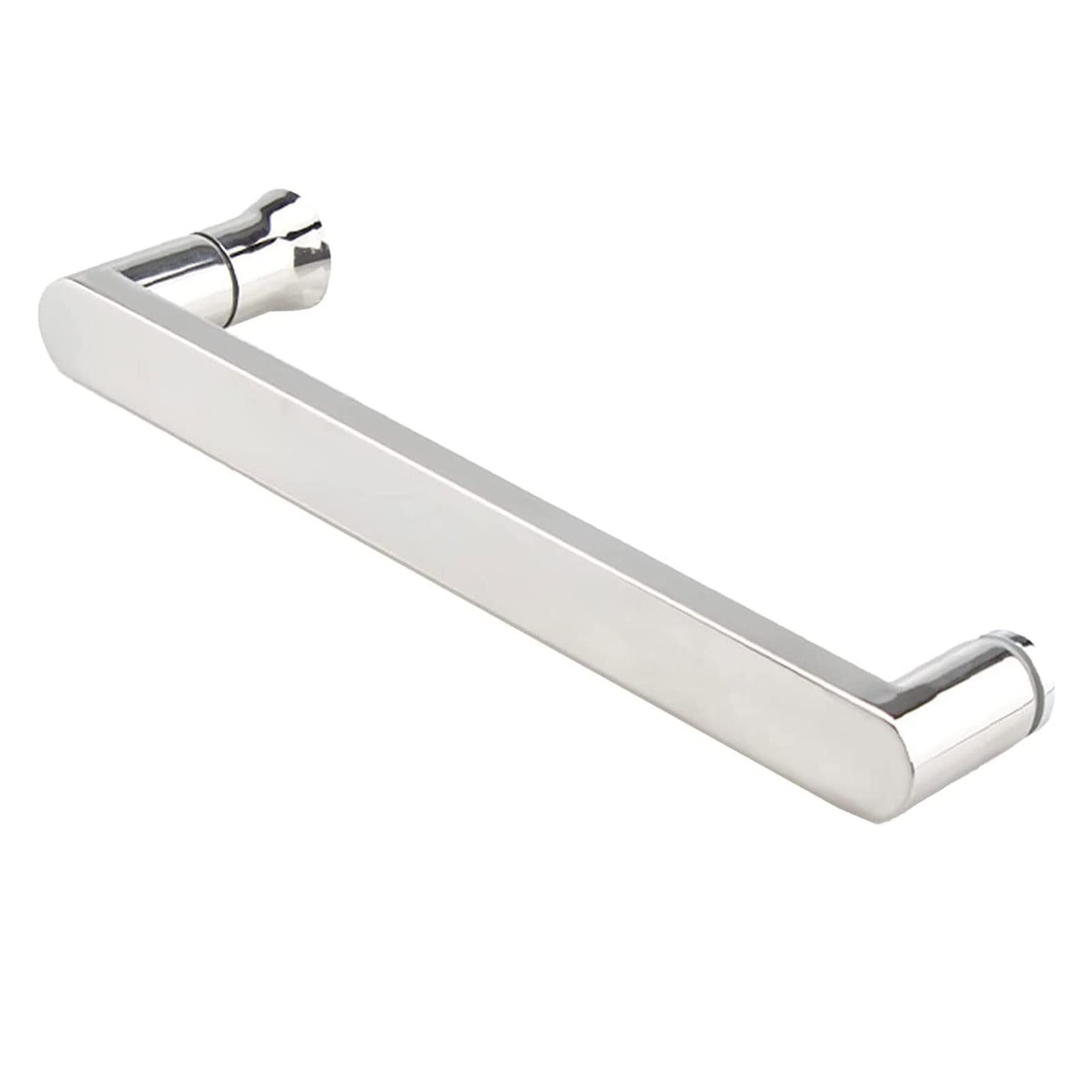 Poignée porte de douche verre 300 mm résistant à la rouille remplacement bouton inox