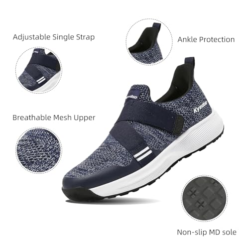 Image of Kyedoo Men's Indoor Cycling Shoes Compatible with SPD Cleats, Comfortable Walkable Bike Shoes, Cleats Included