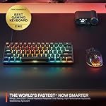 SteelSeries Apex Pro Mini Gen 3 OmniPoint 3.0 HyperMagnetic Switches — Adjustable Actuation — Rapid Trigger — Game-Ready Presets — Protection Mode — Rapid Tap/SOCD — RGB — PBT Keycaps — USB-C - Image 3