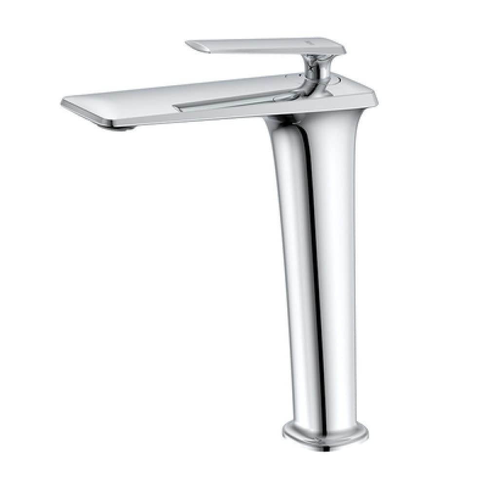 Robinet de salle de bains haut de gamme chrome grand et finitions luxe