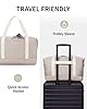 ECOHUB Ryanair Cabin Bags 40x20x25, 20L Underseat Hand Luggage Bag, Foldable Carry On Bag with Removable Wet Pocket, Water-Resistant Overnight Hospital Weekend Bag for Women, Beige (Patent Pending) #5
