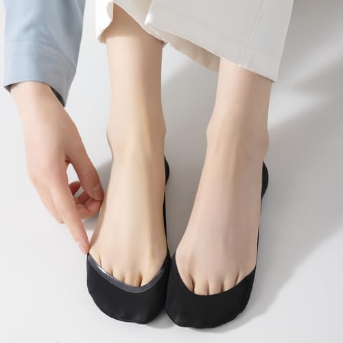 Image of 6 Pair Low Cut Womens No Show Socks With Padding For Flats Loafers Shoes