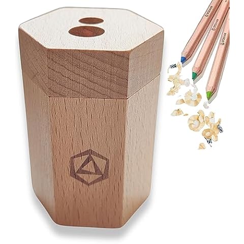 Stockmar Dual Pencil Sharpener FSC Lime Wood Cover