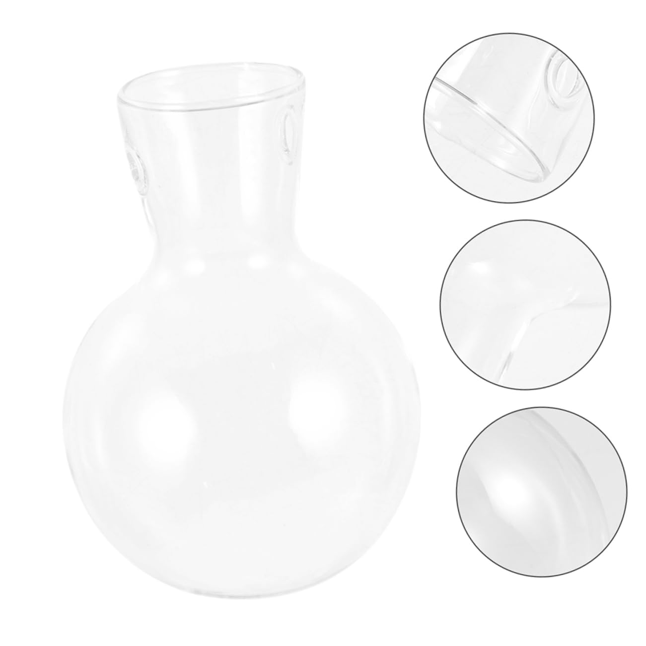 POPETPOP 6 STK Holzvase blumentopf Blumenvase Garten Vase Luftpflanzen Vase Glaswaren Wasserpflanzer Pflanzen Terrarium Terrarienpflanzen Zwiebelvase Glas mit hohem Borosilikatgehalt
