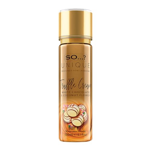 Image of So...? Unique Truffle Cream Body Mist - Vanilla, Gourmand, Fruity Perfume for Women - Cruelty Free Body Spray for Women - 5.1 oz
