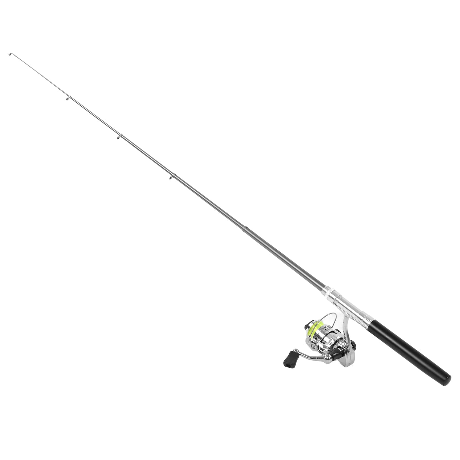 Canna da pesca retrattile tascabile con canna da pesca a forma di mini penna portatile con ruota mulinello ideale per gli appassionati di pesca all'aperto