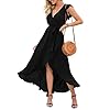 GRECERELLE-Womens-Summer-Floral-Print-Cross-V-Neck-Dress-Bohemian-Flowy-Long-Maxi-Dresses GRECERELLE Women's Summer Casual Cross V Neck Dress Bohemian Flowy Long Maxi Dresses Black-Large