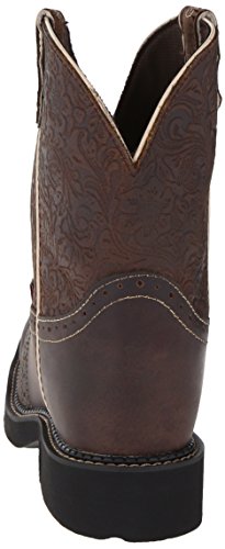 Justin Boots Women's Gypsy, Brown Flower Embossed, 7.5 B US