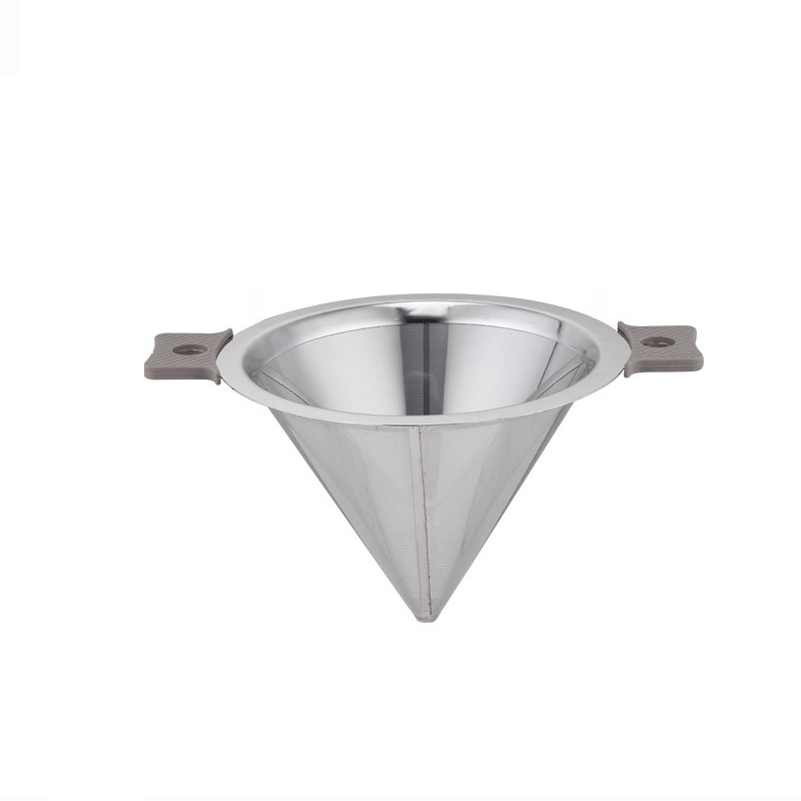 Colador de té de acero inoxidable 304, embudo cónico, filtro de té, separación fina de escoria (doble capa)