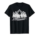 Montagnes Canoë Canotage Arbres Sport Kayakeur Kayak T-Shirt...