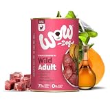 WOW Dog Hunde-Nassfutter mit Wild | Enthält Vitamine und Mineralien, ohne Getreide und Zucker | 400 g / 12er Pack