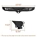 Hooke Road JL Rear Bumper Offroad Steel Back Bumper w/Receiver Hitch & LED Lights for 2018-2025 Jeep Wrangler JL & Unlimited Sahara Rubicon Sport 2/4 Doors