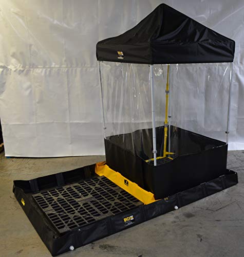 Premium Decon Shower with 2 Stage Containment Berm and Pump