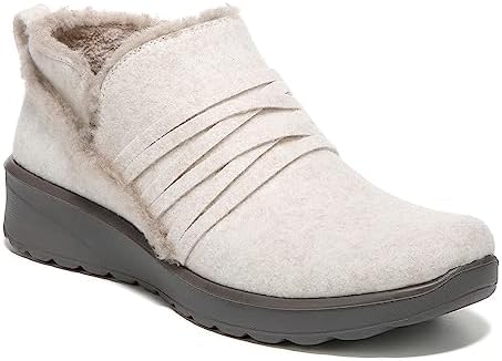 BZees Womens Glide Slip-On Ankle Boot Eggnog Flannel 5 M | Image 3