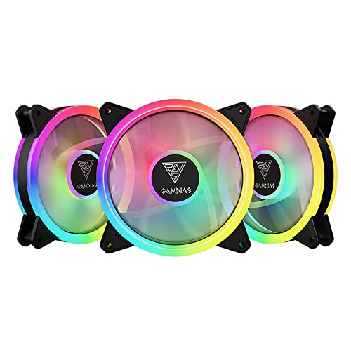 GAMDIAS Kit com 3 fans Aeolus M2-1203 LITE RGB 120mm