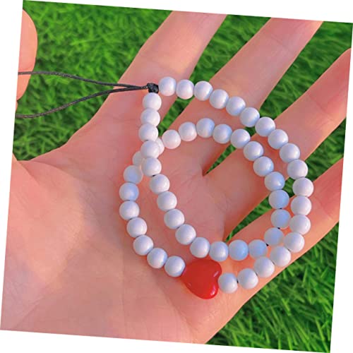 Charm de téléphone suspendu perles colorées Operitacx accessoire unique anti-perte - 3