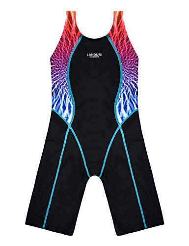 Cadocado Little Girls One Piece Swimsuit Athletics Splice Quick Dry Beach Sport,Multicolored,6-8 Years #TOP21