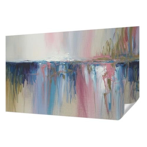 Papier peint autocollant panoramique 416x254 cm motif abstraction colorée pour grand mur