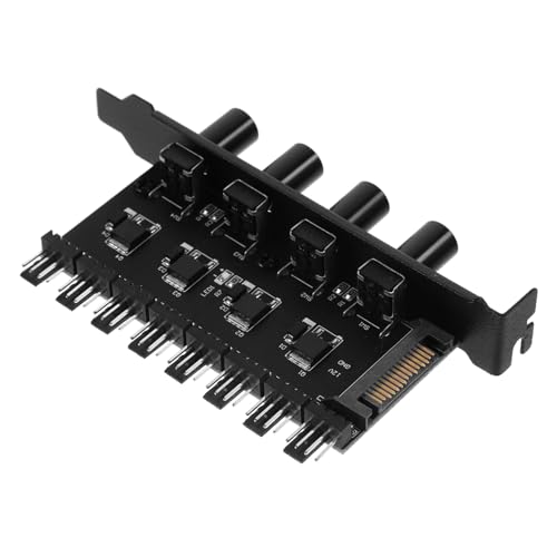 Regulador de velocidad sin escalones UKCOCO concentrador de ventiladores PC silencioso y eficiente