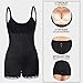 MISS MOLY Seamless Latex Bodysuit Body Shaper Open Bust Shapewear Slimmer Firm Control Body Briefer(Black/Beige) (2XL / US zie 18-20(14W-16W), Latex Bodysuits Black)