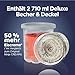 Ninja CREAMi Deluxe Eismaschine mit 2 Behältern, 10 Funktionen, Dessert & Ice Cream Maker für Eiscreme, Sorbet, Frozen Joghurt, Milchshakes, Slushi, 2-in-1 Geschmacksoption, Stone Gold, NC502EUSTGD
