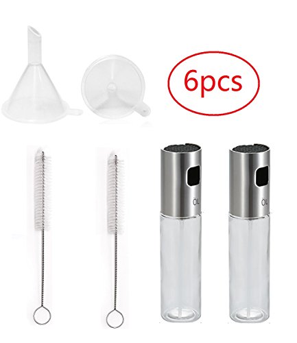Alwaysuc 2 Pieces Olive Oil Sprayer With 2 pcs Cleaning Brush, 2 pcs