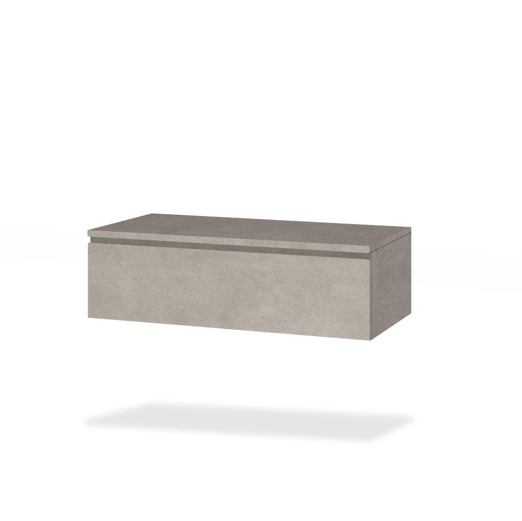 AQA DESIGN accessori casa composizione 7 pezzi bagno, top scatolato in hpl laminato, realizzato con tecnica folding antigraffio effetto marmo di - Multicolore - 180x45x190 cm