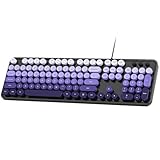 Touches colorées amovibles avec brosse de nettoyage : les touches de clavier colorées peuvent être facilement retirées pour le nettoyage. Les touches vibrantes et amovibles ajoutent une touche de personnalité et de style à n'importe quel espace de travail.