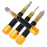 ROMISBABA 4 Stück Teiliges Tap down Pen Kit für Lackschadenfreie Dellenentfernung Austauschbare Köpfe Magnetisch Effizientes Auto dent repair tool für Schnelle Karosserieausbesserung