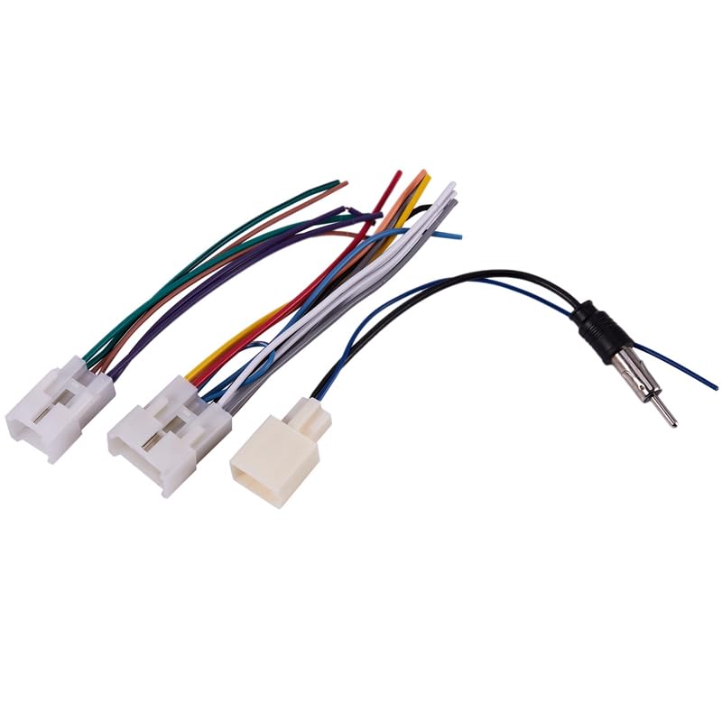 12X Car Stereo CD DVD Wiring Harness for Toyota with Antenna Adapter Cable