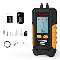 Differenzdruckmessgerät, digitales manometer druckluft -101–200 kPa, 0,1 kPa Auflösung Luftdruck-Messgerät Meter hvac vacuum manometer Gas Differenzdruckmesser digital manometer