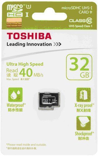Amazon | 東芝 microSDHC 32GB 防水 40MB/s Class10 UHS-I TOSHIBA