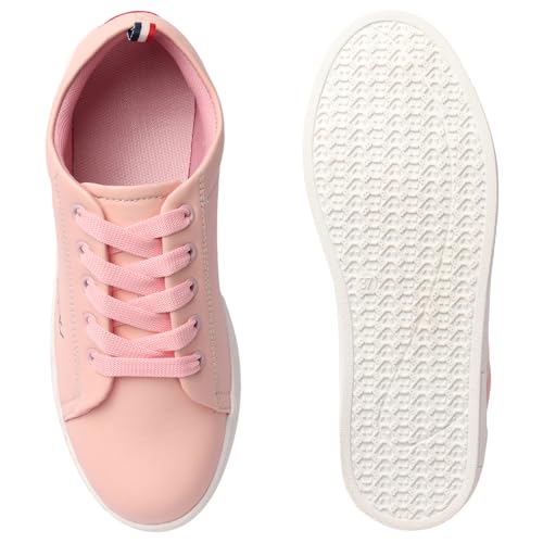 Image of Casual Wear Hand Printed Lace-Ups Sneakers for Women /Ladies /Girls