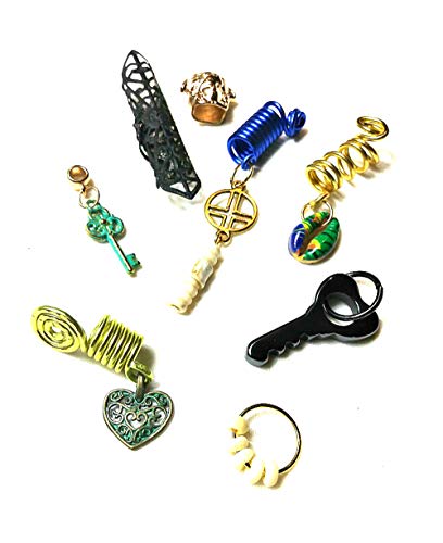 Rhathymia Dreadlock Beads Loc Jewelry Braiding Hair Accessories Variety Pack