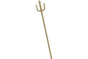 54In King Neptune Inflatable Golden Trident for Halloween Decoration Cosplay