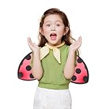 Mobestech Marienkäferflügel Für Kinder Faltbare Cosplay-Flügel Aus Netzmaterial Sicher Und Leicht Tragbar Ideal Für Partys Und Kinderaufführungen