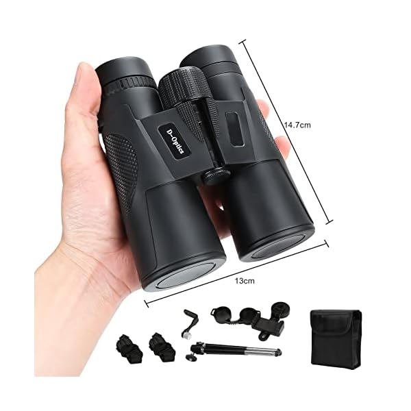 Jiubiaz Fernglas 12x42 HD für Erwachsene Kompakte Ferngläser, Wasserdicht Hochleistungs Fernglas mit Smartphone-Adapter… – Bild 8