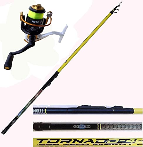 Generico Canna da Pesca Bolognese 3m con Mulinello