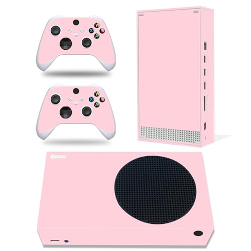 Skin Sticker for Xbox Series S Console and Controller - Full Skin Cover Protector Decal Warp Compatible with Xbox Series S (Pink)